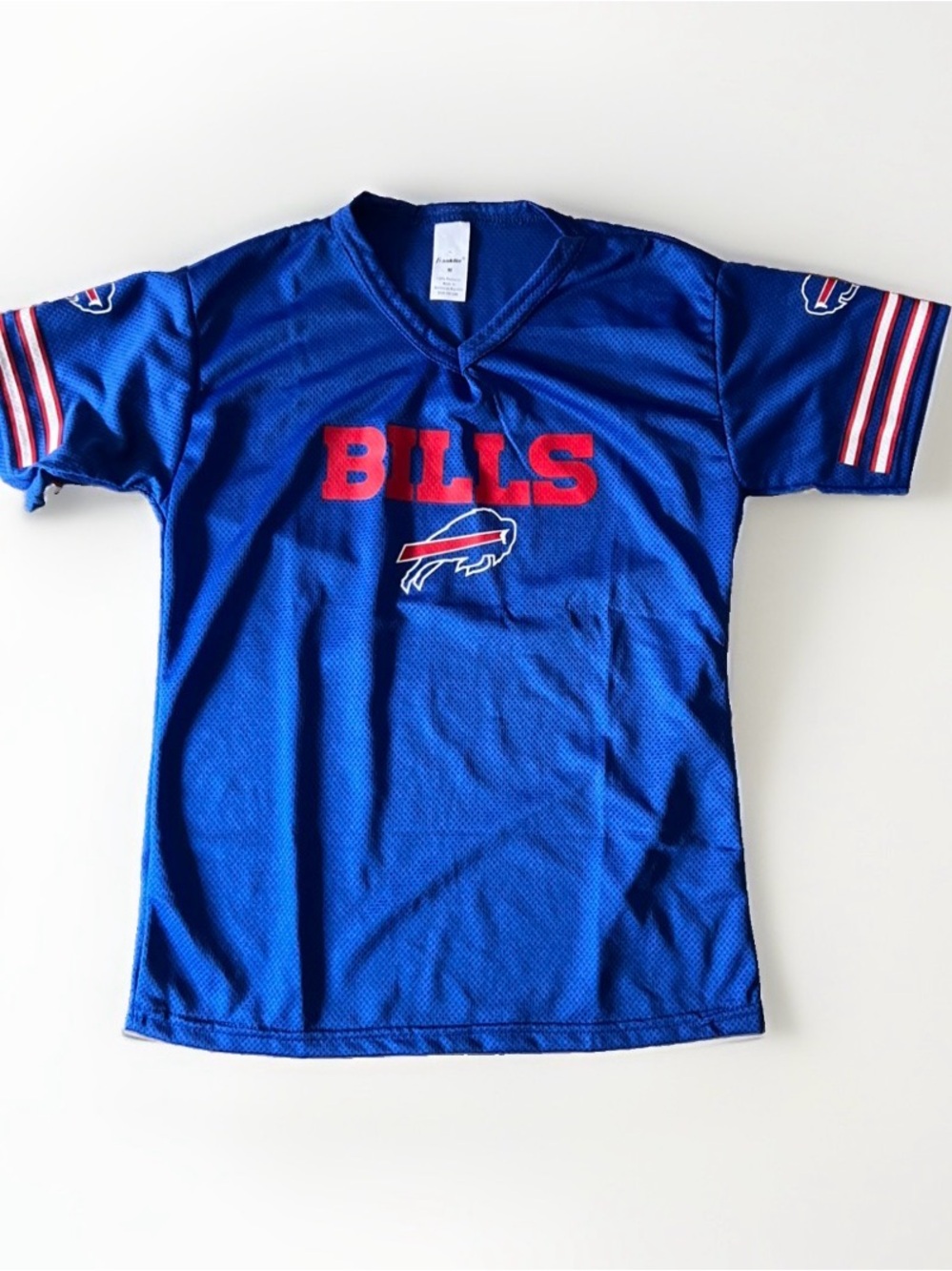 Kids Blue Buffalo Bills Football Jersey - Youth Medium